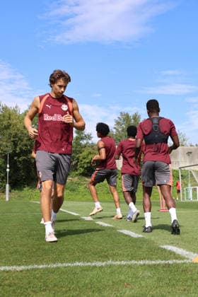 SOCCER - UEFA EL, RBS vs Mjaellby SALZBURG,AUSTRIA,26.AUG.26 - SOCCER - UEFA Europa League, play-off, Red Bull Salzburg vs Mjaellby AIF, preview, training RBS. Image shows John Mellberg (RBS).  GEPAxpictures xMathiasxMandl