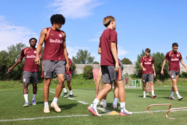 SOCCER - UEFA EL, RBS vs Mjaellby SALZBURG,AUSTRIA,26.AUG.26 - SOCCER - UEFA Europa League, play-off, Red Bull Salzburg vs Mjaellby AIF, preview, training RBS. Image shows Anrie Chase (RBS).  GEPAxpictures xMathiasxMandl
