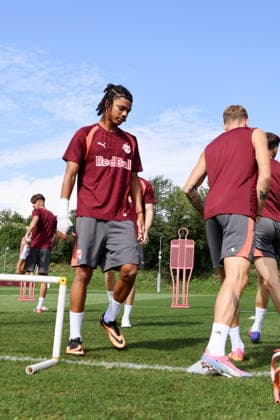 SOCCER - UEFA EL, RBS vs Mjaellby SALZBURG,AUSTRIA,26.AUG.26 - SOCCER - UEFA Europa League, play-off, Red Bull Salzburg vs Mjaellby AIF, preview, training RBS. Image shows Enrique Aguilar (RBS).  GEPAxpictures xMathiasxMandl