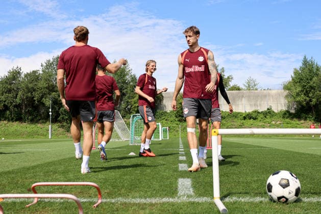 SOCCER - UEFA EL, RBS vs Mjaellby SALZBURG,AUSTRIA,26.AUG.26 - SOCCER - UEFA Europa League, play-off, Red Bull Salzburg vs Mjaellby AIF, preview, training RBS. Image shows Tim Drexler (RBS).  GEPAxpictures xMathiasxMandl