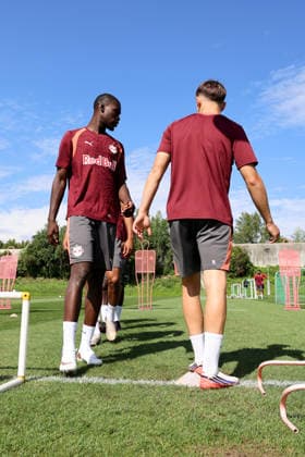 SOCCER - UEFA EL, RBS vs Mjaellby SALZBURG,AUSTRIA,26.AUG.26 - SOCCER - UEFA Europa League, play-off, Red Bull Salzburg vs Mjaellby AIF, preview, training RBS. Image shows Kevin Boma (RBS).  GEPAxpictures xMathiasxMandl
