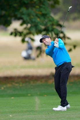 SUTTON COLDFIELD, ENGLAND - AUG 26: Marcel Schneider (GER) plays from the third fairway during the Pro-Am at the 2026 Husqvarna British Masters at The Belfry, Sutton Coalfield on August 26, 2026 in Warwickshire, England The 2026 Husqvarna British Masters