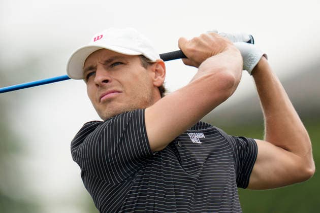 SUTTON COLDFIELD, ENGLAND - AUG 26: Joakim Lagergren (SWE) plays from the tenth tee during the Pro-Am at the 2026 Husqvarna British Masters at The Belfry, Sutton Coalfield on August 26, 2026 in Warwickshire, England The 2026 Husqvarna British Masters