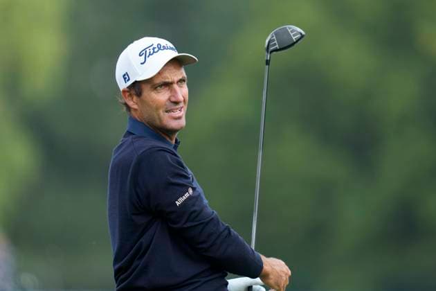 SUTTON COLDFIELD, ENGLAND - AUG 26: Eduardo Molinari (ITA) plays from the fourth tee during the Pro-Am at the 2026 Husqvarna British Masters at The Belfry, Sutton Coalfield on August 26, 2026 in Warwickshire, England The 2026 Husqvarna British Masters
