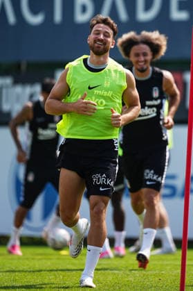 Besiktas complete preparations for Kauno Zalgiris Europa League Play-Off match ISTANBUL, TURKIYE - AUGUST 26: Besiktas player Salih Ozcan takes part in a training session at BJK Nevzat Demir Training Facilities ahead of the UEFA Europa League play-off second-leg match against Lithuanian side Kauno Zalgiris, on August 26, 2026 in Istanbul, Turkiye. Muhammed Ali Yigit Anadolu Istanbul Turkey. Editorial use only. Please get in touch for any other usage.  Copyright: x2026xAnadoluxMuhammedxAlixYigitx