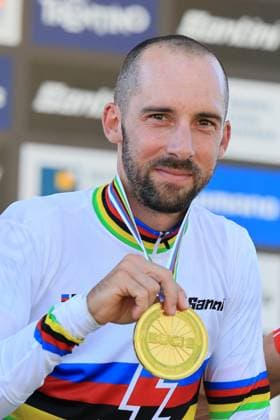 Mountain Bike Cycling World Championships UCI 2026 Pierre Teyssot MAXPPP ; Mountain Bike Cycling World Championships UCI 2026 in Commezzadura on August 26, 2026. E-MTB Cross Country Race, in action Jerome Gilloux (FRA), new World Champion. Pierre Teyssot Maxppp Commezzadura Val di Sole - Trentino Italy  Copyright: xMAXPPPxPierrexTeyssotx TEY60336 TEY60336