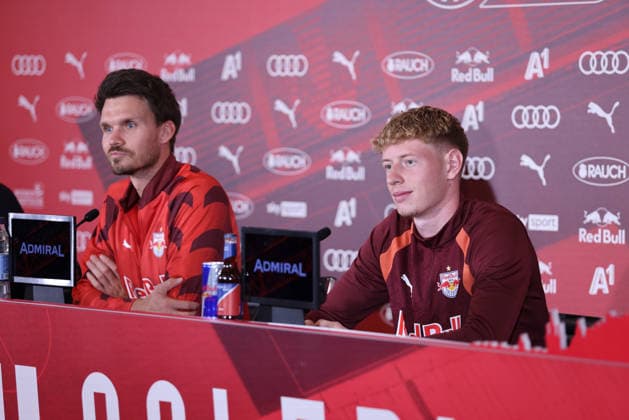 Football, Europa League qualifiers, Red Bull Salzburg, press conference