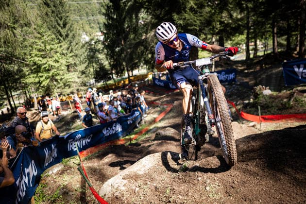 2026 UCI Mountain Bike World Championships Picture by Michal Cerveny SWpix.com - 26 08 2026 - Cycling - 2026 UCI Mountain Bike World Championships - Val di Sole, Trentino, Italy - E-MTB - Jerome Gilloux (France) Val di Sole Val di Sole Italy Copyright: x xSWpix.comx(t axPhotographyxHubxLtd)xMichalxCerveny SWpix.comx SWP-3030-19521