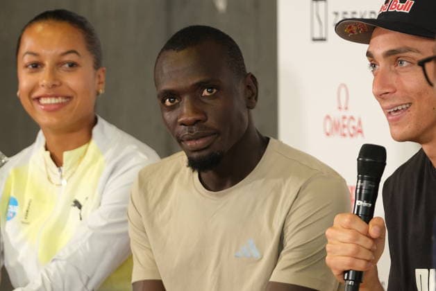 RECORD DATE NOT STATED Kenian 800m Emmanuel Wanyonyi during the press conference, PK, Pressekonferenz at Weltklasse 2026, the Zurich sta<ge of Diamond League Copyright: xSergioxBrunettix