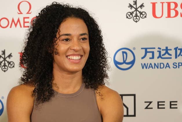 RECORD DATE NOT STATED Swiss 100m hürden Ditaji Kambundji during the press conference, PK, Pressekonferenz at Weltklasse 2026, the Zurich stage of Diamond League Copyright: xSergioxBrunettix