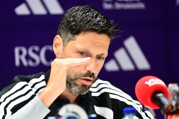 RSC Anderlecht v Kairat Almaty - UEFA Europa League Media Activities 26 08 2026 ANDERLECHT, BELGIUM - AUGUST 26 : Bruno Vitor head coach of RSC Anderlecht speaking with the media during a pre-match press conference, PK, Pressekonferenz ahead of the UEFA Europa League 2026 27 play-off round second leg between RSC Anderlecht and Kairat Almaty on August 26, 2026 in Anderlecht, Belgium, 26 08 2026 Anderlecht Belgium  Copyright: xPeterxDexVoechtx