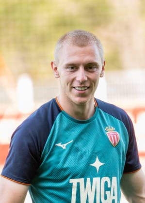 AS Monaco Training - Monaco Mika Biereth seen during training session of AS Monaco Football Club before the Europa League Conference match against Polish team Gornik Zabrze taken place in Stade Louis II on August 27, in AS Monaco training center in La Turbie, France on August 26, 2026. Photo by Laurent Coust ABACAPRESS.COM LA TURBIE Monaco  Copyright: xCoustxLaurent ABACAx