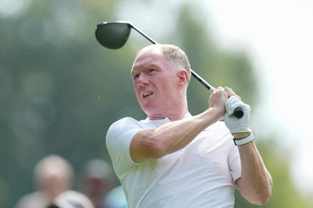 SUTTON COLDFIELD, ENGLAND - AUG 26: Former Manchester United, ManU and England footballer Paul Scholes plays from the 2nd tee during the Pro-Am at the 2026 Husqvarna British Masters at The Belfry, Sutton Coalfield on August 26, 2026 in Warwickshire, England The 2026 Husqvarna British Masters