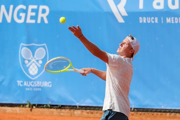 Pictured: Max Schoenhaus (GER), Max Schoenhaus (GER) vs. Daniel Masur (GER), ATP Challenger Schwaben Open, Men s Singles, Tennis, Round of 16, August 26, 2026, Augsburg, Bavaria, Germany Copyright: xkolbert-press ChristianxKolbertx