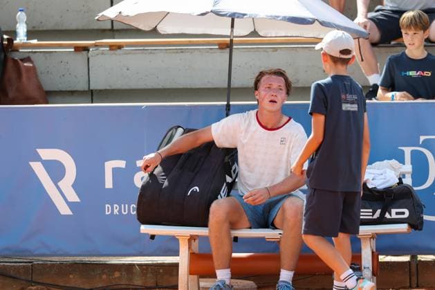Pictured: Max Schoenhaus (GER) looks disappointed; Max Schoenhaus (GER) vs. Daniel Masur (GER); ATP Challenger Schwaben Open; Men s Singles; Tennis; Round of 16; August 26, 2026; Augsburg, Bavaria, Germany Copyright: xkolbert-press ChristianxKolbertx