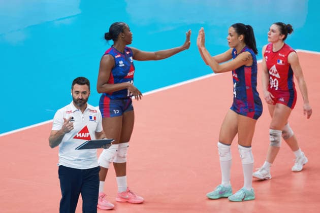 August 26, 2026: Head coach Cesar Hernandez of France during the CEV EuroVolley 2026 group stage volleyball match between France and Italy on August 26, 2026 in Gothenburg. Photo by Mathias Bergeld. BILDBYRAN code MB MB1407 volleyball CEV EuroVolley 2026 European Volleyball Championship France Italy Day 6 women’s France Italy  Copyright: MATHIASxBERGELD BB260826MB023