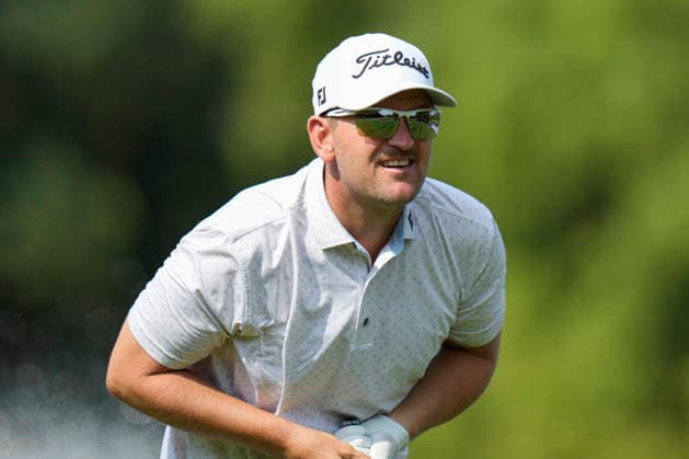 SUTTON COLDFIELD, ENGLAND - AUG 26: Bernd Wiesberger (AUT) closely watches his ball from the fourth tee during the Pro-Am at the 2026 Husqvarna British Masters at The Belfry, Sutton Coalfield on August 26, 2026 in Warwickshire, England The 2026 Husqvarna British Masters