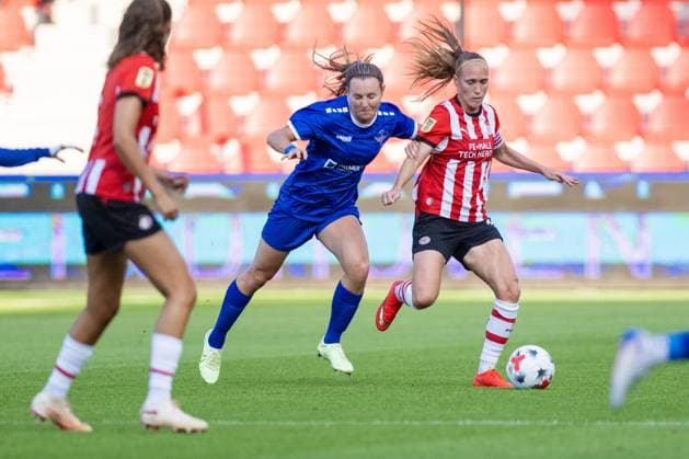 EINDHOVEN , 26-08-2026 , de Herdgang Stadium , Champions League women , knockout phase match 1 of 2 , season 2026 2027 , PSV - HB Koge , picture shows PSV women player Janice Cayman PSV - HB Koge (women)  x206066761x Copyright: