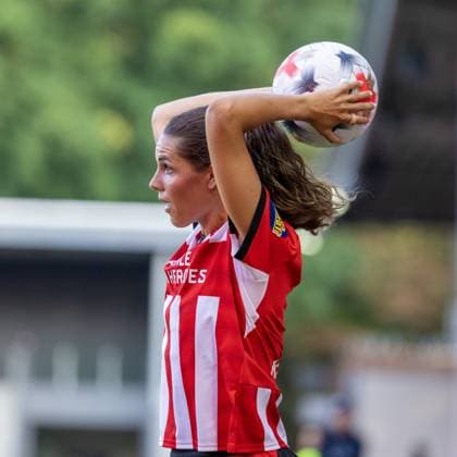 EINDHOVEN , 26-08-2026 , de Herdgang Stadium , Champions League women , knockout phase match 1 of 2 , season 2026 2027 , PSV - HB Koge , picture shows PSV women player Melanie Bross PSV - HB Koge (women)  x206067002x Copyright: