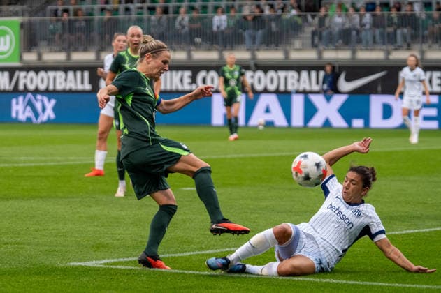 Germany, Soccer, UEFA, Women s Champions League, Qualifying Round, Round 3, First Leg 2026–2027: VfL Wolfsburg vs. FC Internazionale Milano on August 26, 2026, at the AOK Stadium in Wolfsburg. Shot by Svenja Huth of VfL Wolfsburg, 10 Copyright: xSvenxHeidmannx