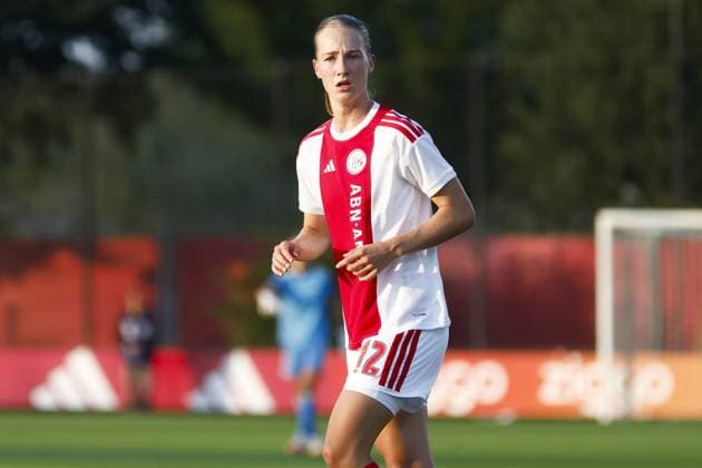 AMSTERDAM , 26-08-2026, Sportcomplex De Toekomst , Champions League Women , football , Third qualifying round 1st leg season 2026 2027 , match between Ajax and Real Madrid (women) , picture shows Ajax player Jade van Hensbergen Ajax - Real Madrid (women)  x206067500x Copyright: