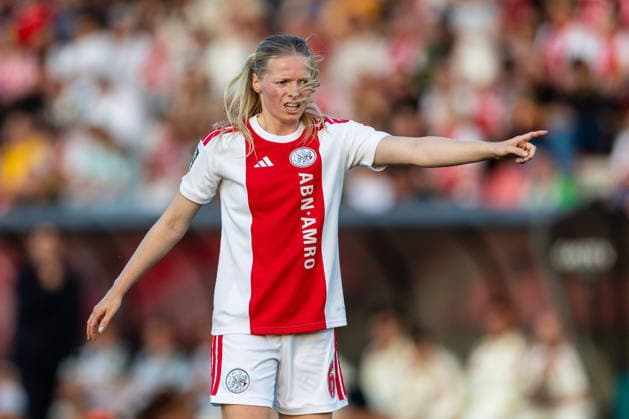 UEFA Women s Champions League: Ajax Vrouwen v Real Madrid Women AMSTERDAM, NETHERLANDS - AUGUST 26: Nadine Noordam of Ajax during the UEFA Women s Champions League match between Ajax Vrouwen and Real Madrid Women at Sportpark De Toekomst on August 26, 2026 in Amsterdam, Netherlands. Amsterdam Sportpark De Toekomst Netherlands Content not available for redistribution in The Netherlands directly or indirectly through any third parties. Copyright: xMarcelxvanxPlateringenx