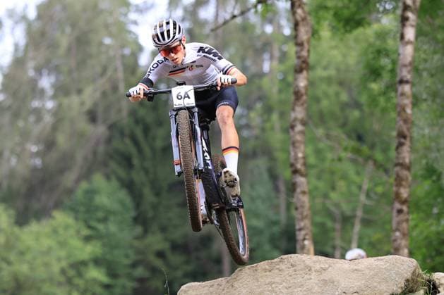 Mountain Bike Cycling World Championships UCI 2026 Pierre Teyssot MAXPPP ; Mountain Bike Cycling World Championships UCI 2026 in Commezzadura on August 26, 2026. Cross Country Mixed Team Relay Race, in action Niklas Michael Franz (GER) Pierre Teyssot Maxppp Commezzadura Val di Sole - Trentino Italy  Copyright: xMAXPPPxPierrexTeyssotx TEY60492 TEY60492