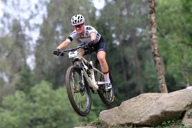 Mountain Bike Cycling World Championships UCI 2026 Pierre Teyssot MAXPPP ; Mountain Bike Cycling World Championships UCI 2026 in Commezzadura on August 26, 2026. Cross Country Mixed Team Relay Race, in action Finja Lipp (GER) Pierre Teyssot Maxppp Commezzadura Val di Sole - Trentino Italy  Copyright: xMAXPPPxPierrexTeyssotx TEY60595 TEY60595