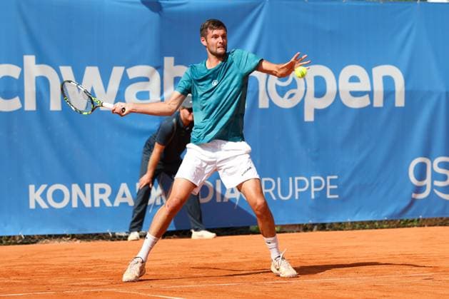 Pictured: Noah Thurner (GER), Alec Beckley (ZAF), Vasilios Caripi (ZAF) vs. Tom Bittner (GER); Noah Thurner (GER), ATP Challenger Schwaben Open, Men s Doubles, Tennis, Round of 16, August 26, 2026, Augsburg, Bavaria, Germany Copyright: xkolbert-press ChristianxKolbertx