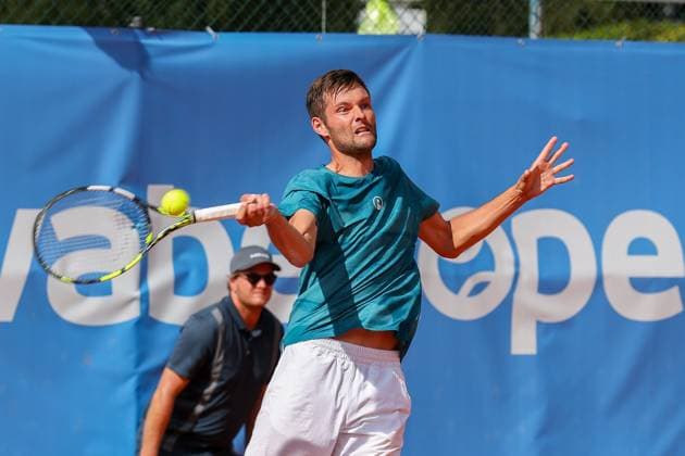 Pictured: Noah Thurner (GER), Alec Beckley (ZAF), Vasilios Caripi (ZAF) vs. Tom Bittner (GER); Noah Thurner (GER), ATP Challenger Schwaben Open, Men s Doubles, Tennis, Round of 16, August 26, 2026, Augsburg, Bavaria, Germany Copyright: xkolbert-press ChristianxKolbertx