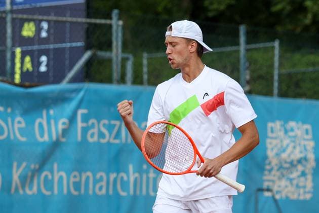 Pictured: Tom Bittner (GER), Alec Beckley (ZAF), Vasilios Caripi (ZAF) vs. Tom Bittner (GER), Noah Thurner (GER), ATP Challenger Schwaben Open, Men s Doubles, Tennis, Round of 16, August 26, 2026, Augsburg, Bavaria, Germany Copyright: xkolbert-press ChristianxKolbertx