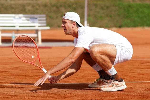 Pictured: Tom Bittner (GER), Alec Beckley (ZAF), Vasilios Caripi (ZAF) vs. Tom Bittner (GER), Noah Thurner (GER), ATP Challenger Schwaben Open, Men s Doubles, Tennis, Round of 16, August 26, 2026, Augsburg, Bavaria, Germany Copyright: xkolbert-press ChristianxKolbertx
