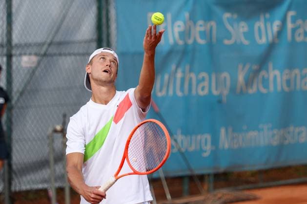 Pictured: Tom Bittner (GER), Alec Beckley (ZAF), Vasilios Caripi (ZAF) vs. Tom Bittner (GER), Noah Thurner (GER), ATP Challenger Schwaben Open, Men s Doubles, Tennis, Round of 16, August 26, 2026, Augsburg, Bavaria, Germany Copyright: xkolbert-press ChristianxKolbertx