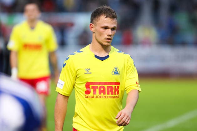 August 26, 2026, Soccer, Men s, Regionalliga Nord, Matchday 5, SV Atlas Delmenhorst vs. BSV Kickers Emden, Goal scorer (1–0): Tobias Fagerström 9, SV Atlas Delmenhorst
