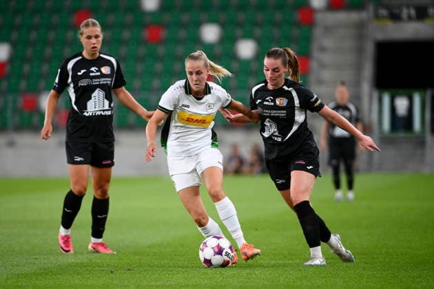 SOSNOWIEC 26.08.2026 MECZ III RUNDA KWALIFIKACJI LIGA MISTRZOW SEZON 2026 27 CZARNI SOSNOWIEC - OUD-HEVERLEE LEUVEN -- UEFA WOMEN S CHAMPIONS LEAGUE QUALIFYING THIRD ROUND MATCH CZARNI SOSNOWIEC - OUD-HEVERLEE LEUVEN LUIZA KOZIELSKA SAAR JANSEN FOT. KRZYSZTOF HELIOS 400MM NEWSPIX.PL --- newspix.pl 