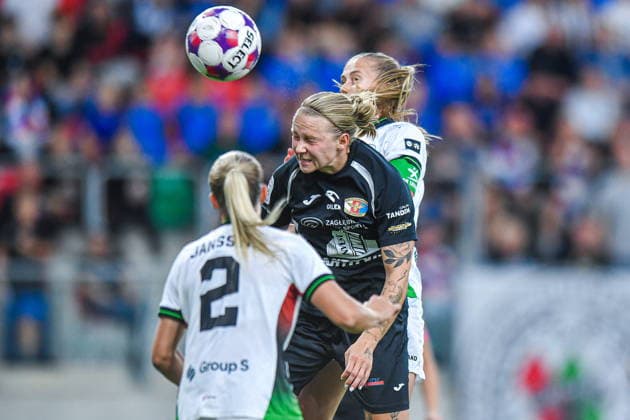 2026.08.26 Sosnowiec Pilka nozna kobiet UEFA Liga Mistrzyn Liga Mistrzow Sezon 2026 2027 Czarni Sosnowiec - Oud-Heverlee Leuven N z Saar Janssen, Klaudia Milek, Julie Biesmans, bramka gol radosc Foto Marcin Bulanda PressFocus 2026.08.26 Sosnowiec Football Women UEFA Champions League Qualifying Round Season 2026 2027 Czarni Sosnowiec - Oud-Heverlee Leuven Saar Janssen, Klaudia Milek, Julie Biesmans, bramka gol radosc Credit: Marcin Bulanda PressFocus NEWSPIX.PL --- newspix.pl 