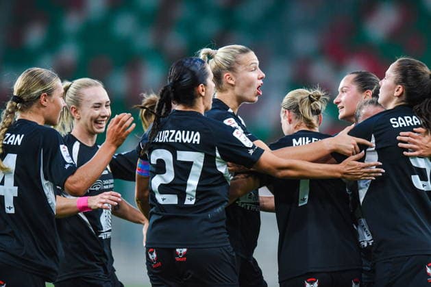 2026.08.26 Sosnowiec Pilka nozna kobiet UEFA Liga Mistrzyn Liga Mistrzow Sezon 2026 2027 Czarni Sosnowiec - Oud-Heverlee Leuven N z Zofia Burzan, Zofia Buszewska, Daria Kurzawa, Karlina Miksone, Klaudia Milek, radosc, radosc po golu, radosc po bramce Foto Marcin Bulanda PressFocus 2026.08.26 Sosnowiec Football Women UEFA Champions League Qualifying Round Season 2026 2027 Czarni Sosnowiec - Oud-Heverlee Leuven Zofia Burzan, Zofia Buszewska, Daria Kurzawa, Karlina Miksone, Klaudia Milek, radosc, radosc po golu, radosc po bramce Credit: Marcin Bulanda PressFocus NEWSPIX.PL --- newspix.pl 