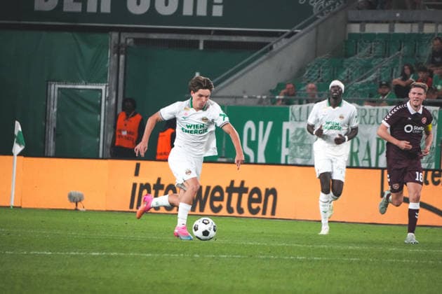 Soccer Austria UEFA Conference League 2026–2027 Playoffs Second Leg, August 26, 2026 SK Rapid Vienna (Austria) vs. Heart of Midlothian FC (Hearts) (Scotland) Weststadion, Vienna, Austria Nico Bajlicz SK Rapid Vienna Copyright: xLukasxBierederx