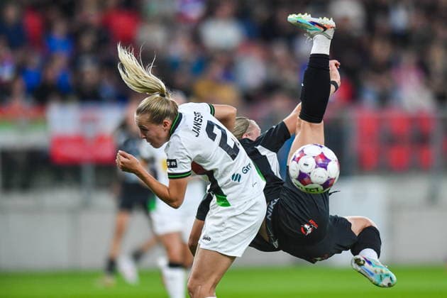 2026.08.26 Sosnowiec Pilka nozna kobiet UEFA Liga Mistrzyn Liga Mistrzow Sezon 2026 2027 Czarni Sosnowiec - Oud-Heverlee Leuven N z Saar Janssen, Klaudia Milek Foto Marcin Bulanda PressFocus 2026.08.26 Sosnowiec Football Women UEFA Champions League Qualifying Round Season 2026 2027 Czarni Sosnowiec - Oud-Heverlee Leuven Saar Janssen, Klaudia Milek Credit: Marcin Bulanda PressFocus NEWSPIX.PL --- newspix.pl 