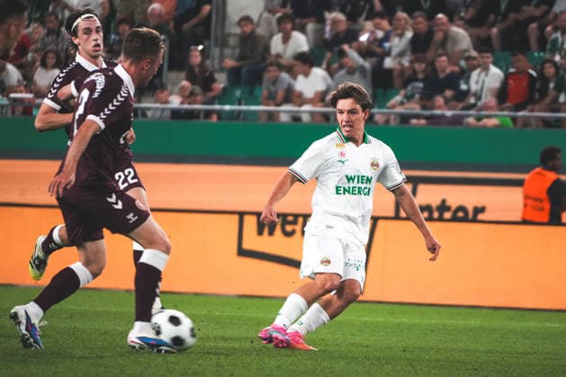 Soccer Austria UEFA Conference League 2026–2027 Playoffs Second Leg, August 26, 2026 SK Rapid Vienna (Austria) vs. Heart of Midlothian FC (Hearts) (Scotland) Weststadion, Vienna, Austria Nico Bajlicz SK Rapid Vienna Copyright: xLukasxBierederx