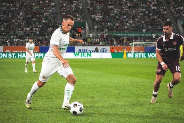 Soccer Austria UEFA Conference League 2026–2027 Playoffs Second Leg, August 26, 2026 SK Rapid Vienna, Austria vs. Heart of Midlothian FC (Hearts), Scotland Weststadion, Vienna, Austria Nikolaus Wurmbrand SK Rapid Vienna Copyright: xLukasxBierederx