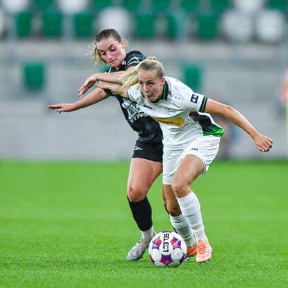 2026.08.26 Sosnowiec Pilka nozna kobiet UEFA Liga Mistrzyn Liga Mistrzow Sezon 2026 2027 Czarni Sosnowiec - Oud-Heverlee Leuven N z Luiza Kozielska, Saar Janssen Foto Marcin Bulanda PressFocus 2026.08.26 Sosnowiec Football Women UEFA Champions League Qualifying Round Season 2026 2027 Czarni Sosnowiec - Oud-Heverlee Leuven Luiza Kozielska, Saar Janssen Credit: Marcin Bulanda PressFocus NEWSPIX.PL --- newspix.pl 