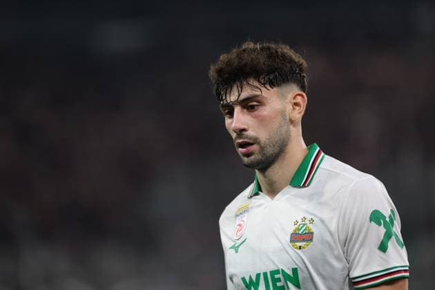 26.August.2026 - SOCCER - 2026 27 UEFA Conference League Play-offs, 2nd Leg, SK Rapid Wien vs Heart of Midlothian FC Yusuf Demir (Rapid Wien) close up VIENNA VIENNA, AUSTRIA Allianz Stadion SK Rapid Wien Allianz Stadion AUSTRIA Copyright: xYigitxOermex xPsxImagesxYigitxOermex xPsxImagesx