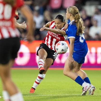 EINDHOVEN , 26-08-2026 , de Herdgang Stadium , Champions League women , knockout phase match 1 of 2 , season 2026 2027 , PSV - HB Koge , picture shows PSV women player Rosalie Renfurm PSV - HB Koge (women)  x206068620x Copyright: