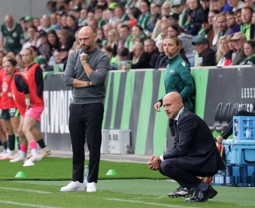 Head Coach Stephan Lerch, VfL Wolfsburg Women s Soccer, 2026–2027 Season, Women s Champions League Qualifying Round 3, VfL Wolfsburg vs. Inter Milan, 2–0