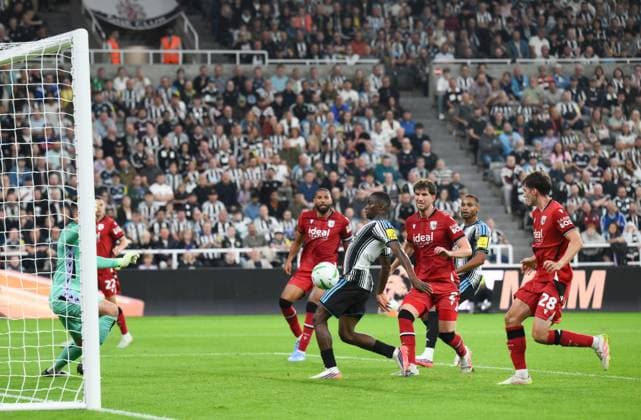 Bazoumana Toure of Newcastle United scores their first goal Newcastle United v West Bromwich Albion, EFL Carabao Cup, Second Round, Football, St James Park, Newcastle, UK - 26 Aug 2026Newcastle St James Park United Kingdom EDITORIAL USE ONLY No use with unauthorised audio, video, data, fixture lists, club league logos or live services. Online in-match use limited to 120 images, no video emulation. No use in betting, games or single club league player publications.  Copyright: xRichardxLee Shutterstockx 17115059ao