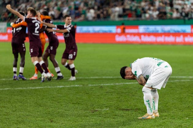 SOCCER - UEFA ECL, Rapid vs Hearts VIENNA,AUSTRIA,26.AUG.26 - SOCCER - UEFA Conference League, play-off, SK Rapid Wien vs Heart of Midlothian FC. Image shows Marco Tilio (Rapid).  GEPAxpictures xPhilippxBrem