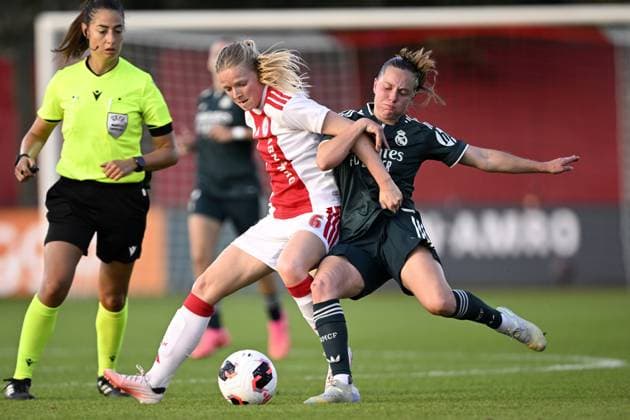AMSTERDAM - (lr) during the Women s Champions League match, third qualifying round, between Ajax and Real Madrid at De Toekomst on 26 August 2026 in Amsterdam, the Netherlands. ANP UEFA Champions League vrouwen 2026 27 xVIxANPxSportx xGerritxvanxKeulenxIVx 566326141 originalFilename: 566326141.jpg