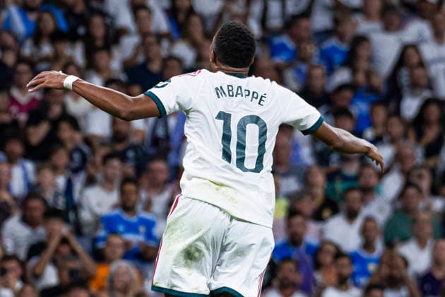 ESP: Real Madrid CF v Real Sociedad La Liga EA Sports Kylian Mbappe of Real Madrid after fail action during La Liga EA Sports match between Real Madrid and Real Sociedad at Estadio Santiago Bernabeu on August 26, 2026 in Madrid, Spain. Madrid Madrid Spain Football *** ESP Real Madrid CF vs. Real Sociedad La Liga EA Sports Kylian Mbappé of Real Madrid after a failed attempt during a La Liga EA Sports match between Real Madrid and Real Sociedad at Estadio Santiago Bernabéu on August 26, 2026, in Madrid, Spain Madrid Madrid Spain Soccer Copyright: xAlejandroxMatiasx
