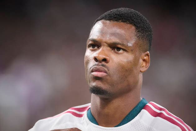REAL MADRID CF v REAL SOCIEDAD. LA LIGA 2026 2027. ROUND 1. Real Madrid CF™s Denzel Dumfries during La Liga match. August 26 ,2026. (ALTERPHOTOS Ropero) MadridSpain  Copyright: xRoperox